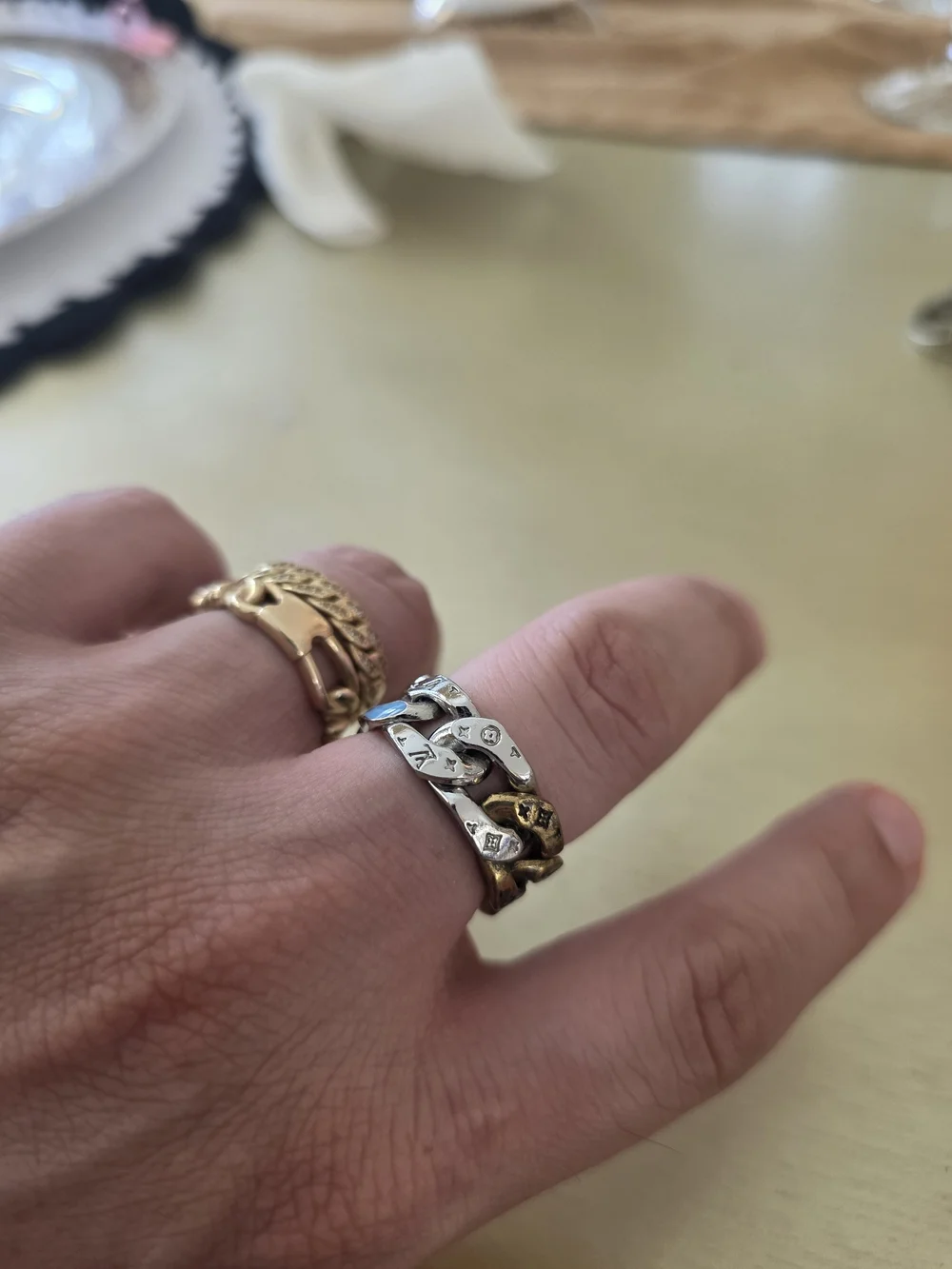 Vuitton  Chain Cuban Link Ring - Women Jewelry
